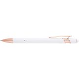 Vue 2 de Stylo bille Nanna avec finition or rose