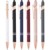 Vue 6 de Stylo bille Nanna avec finition or rose