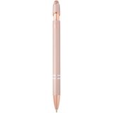 Vue 3 de Stylo bille Nanna avec finition or rose