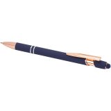 Vue 4 de Stylo bille Nanna avec finition or rose