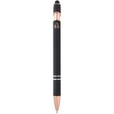 Vue 3 de Stylo bille Nanna avec finition or rose
