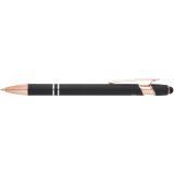 Vue 2 de Stylo bille Nanna avec finition or rose