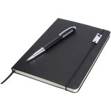Vue 4 de Ensemble carnet à couverture rigide A5 et stylo roller Legato Elegance