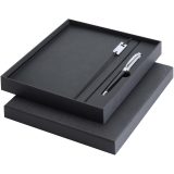 Vue 1 de Ensemble carnet à couverture rigide A5 et stylo roller Legato Elegance
