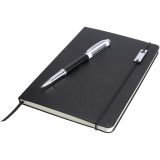 Vue 4 de Ensemble carnet à couverture rigide A5 et stylo roller Legato Elegance