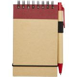 Vue 5 de Bloc-notes recyclé format A7 avec stylo Zuse