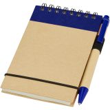 Vue 1 de Bloc-notes recyclé format A7 avec stylo Zuse