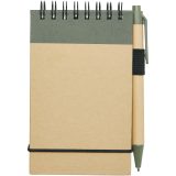 Vue 11 de Bloc-notes recyclé format A7 avec stylo Zuse