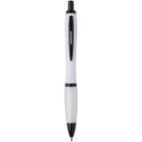 Vue 1 de Stylo bille Nash en plastique recyclé avec garnitures noires (encre noire)