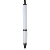 Vue 3 de Stylo bille Nash en plastique recyclé avec garnitures noires (encre noire)