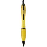 Vue 6 de Stylo bille Nash en plastique recyclé avec garnitures noires (encre noire)