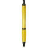 Vue 8 de Stylo bille Nash en plastique recyclé avec garnitures noires (encre noire)