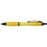 Vue 7 de Stylo bille Nash en plastique recyclé avec garnitures noires (encre noire)