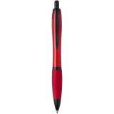 Vue 11 de Stylo bille Nash en plastique recyclé avec garnitures noires (encre noire)