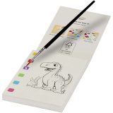 Vue 3 de Livre de coloriage Quell et set de crayons pinceaux à eau