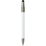 Vue 3 de Stylo bille recyclé RCS avec stylet et toupie antistress (encre bleue) Rill