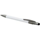 Vue 4 de Stylo bille recyclé RCS avec stylet et toupie antistress (encre bleue) Rill