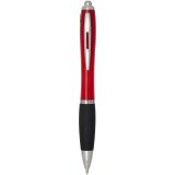 Vue 5 de Stylo bille en plastique recyclé RCS avec corps coloré et grip noir (encre noire) Nash
