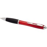 Vue 8 de Stylo bille en plastique recyclé RCS avec corps coloré et grip noir (encre noire) Nash