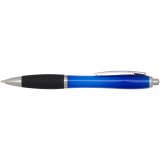 Vue 2 de Stylo bille en plastique recyclé RCS avec corps coloré et grip noir (encre noire) Nash