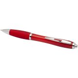 Vue 12 de Stylo bille en plastique recyclé RCS avec corps et grip colorés (encre bleue) Nash