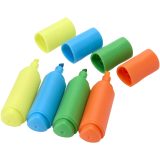Vue 1 de Mini-coffret de surligneurs en plastique recyclé
