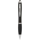 Vue 1 de Stylo stylet coloré avec grip noir Nash (encre bleue)