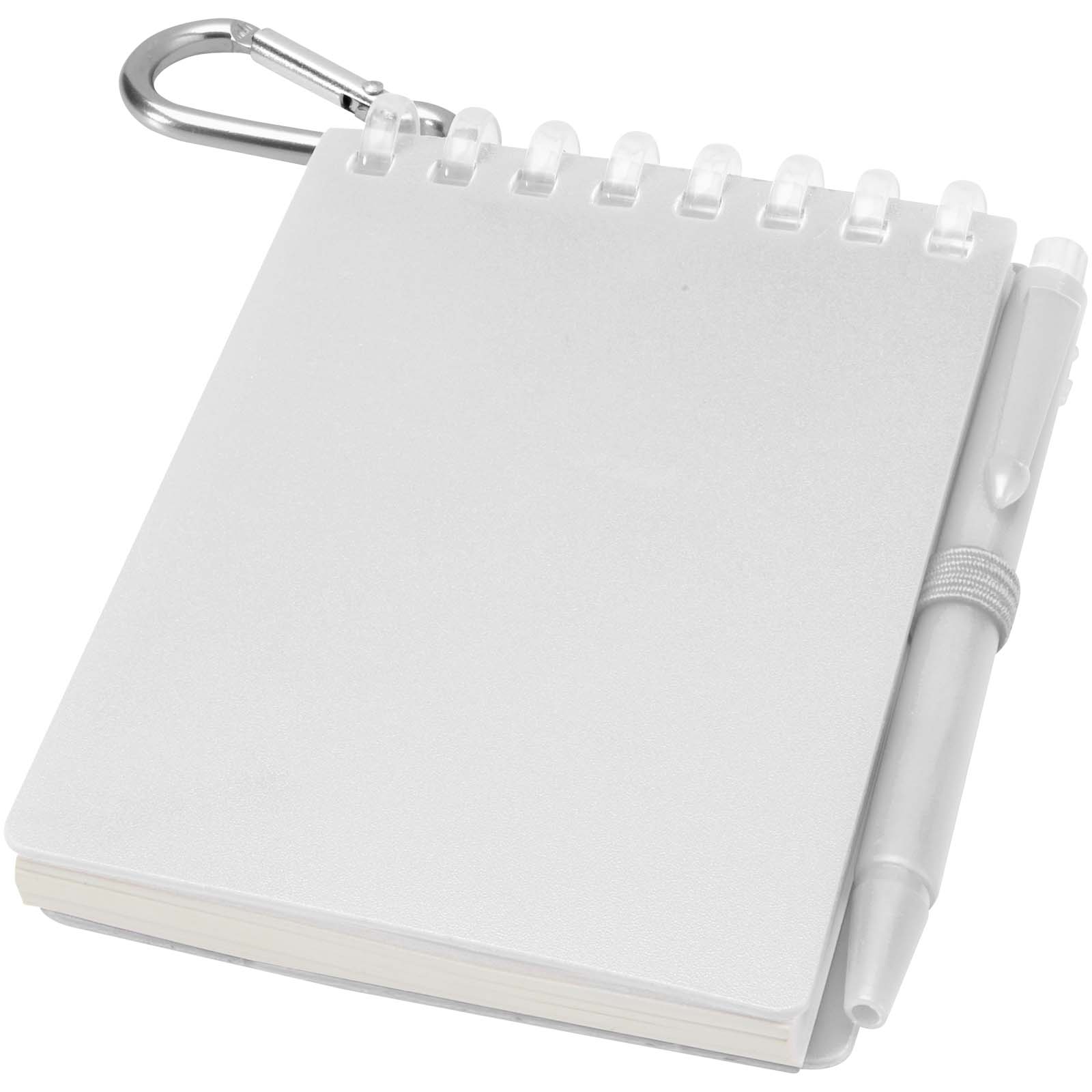 Ensemble carnet souple d’extérieur recyclé et stylo bille (encre noire) Lig Mini
