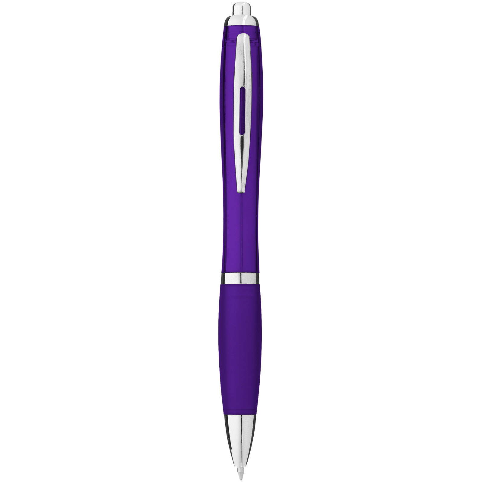 Stylo bille avec corps et grip colorés Nash (encre bleue)