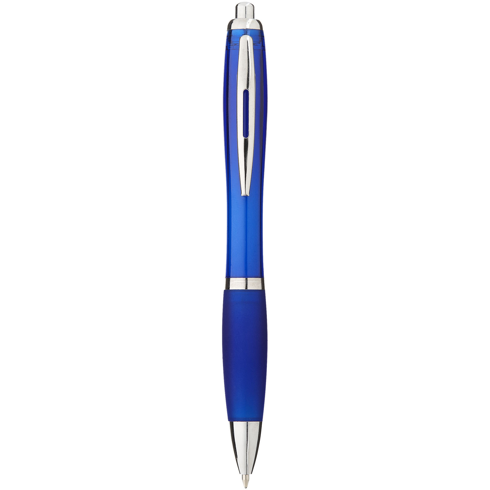 Stylo bille avec corps et grip colorés Nash (encre bleue)