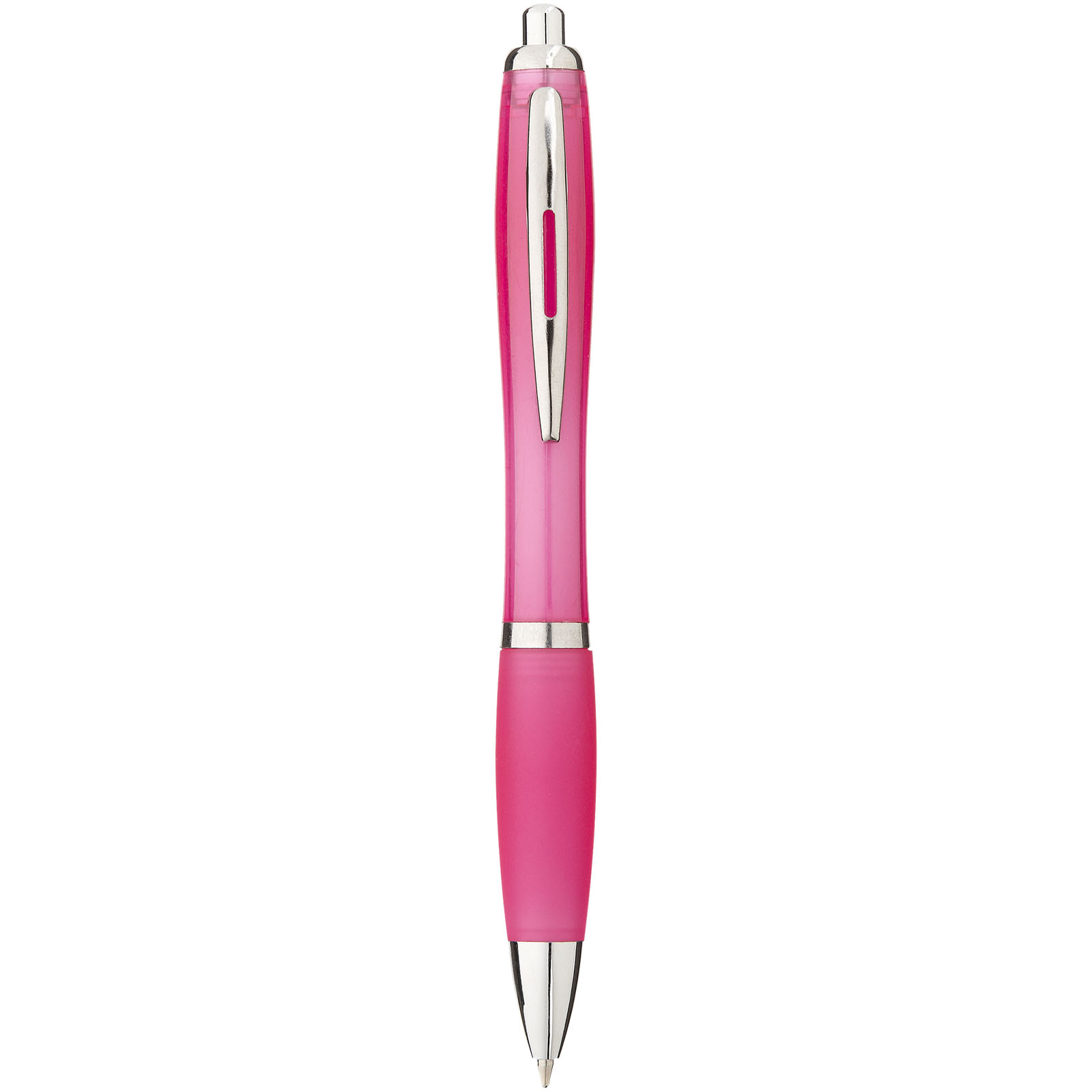 Stylo bille avec corps et grip colorés Nash (encre bleue)