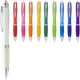 Vue 12 de Stylo bille avec corps et grip colorés Nash (encre bleue)