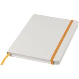 Vue 1 de Carnet de notes blanc A5 Spectrum avec élastique de couleur