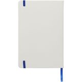 Vue 11 de Carnet de notes blanc A5 Spectrum avec élastique de couleur