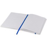 Vue 12 de Carnet de notes blanc A5 Spectrum avec élastique de couleur