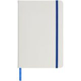 Vue 10 de Carnet de notes blanc A5 Spectrum avec élastique de couleur