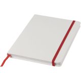 Vue 1 de Carnet de notes blanc A5 Spectrum avec élastique de couleur