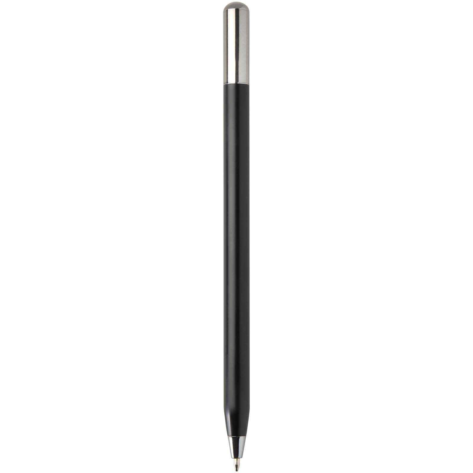 Stylo à bille à mécanisme rotatif SMART en aluminium recyclé (encre noire)