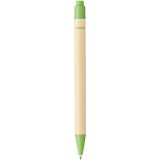 Vue 3 de Stylo bille en carton recyclé et plastique de maïs Berk (encre noire)