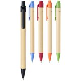 Vue 13 de Stylo bille en carton recyclé et plastique de maïs Berk (encre noire)