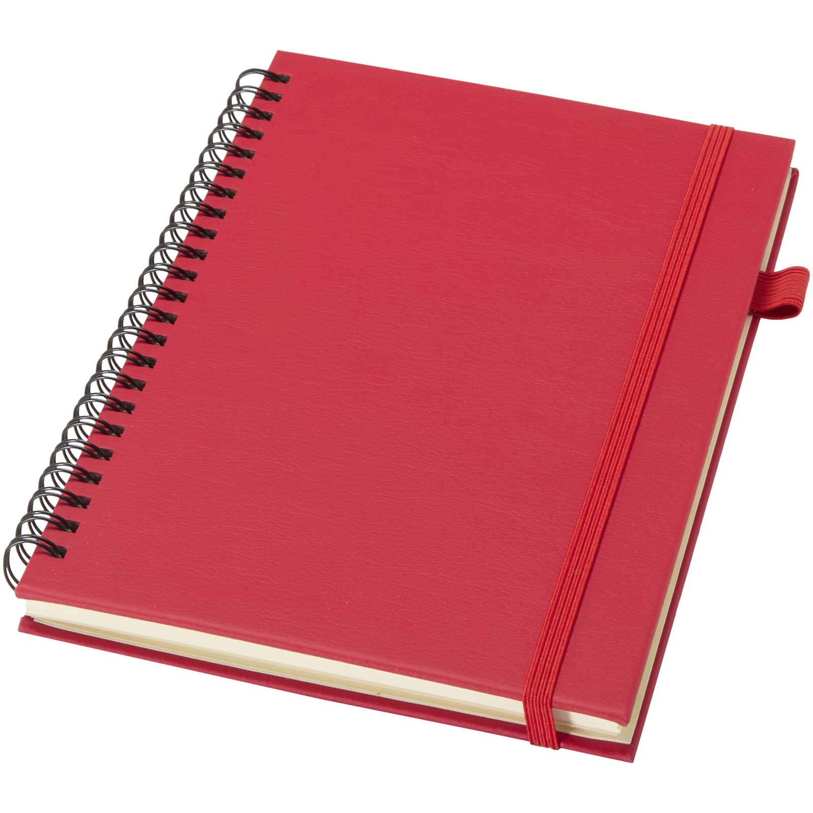 Cahier à spirales Liss A5 à couverture rigide en plastique recyclé