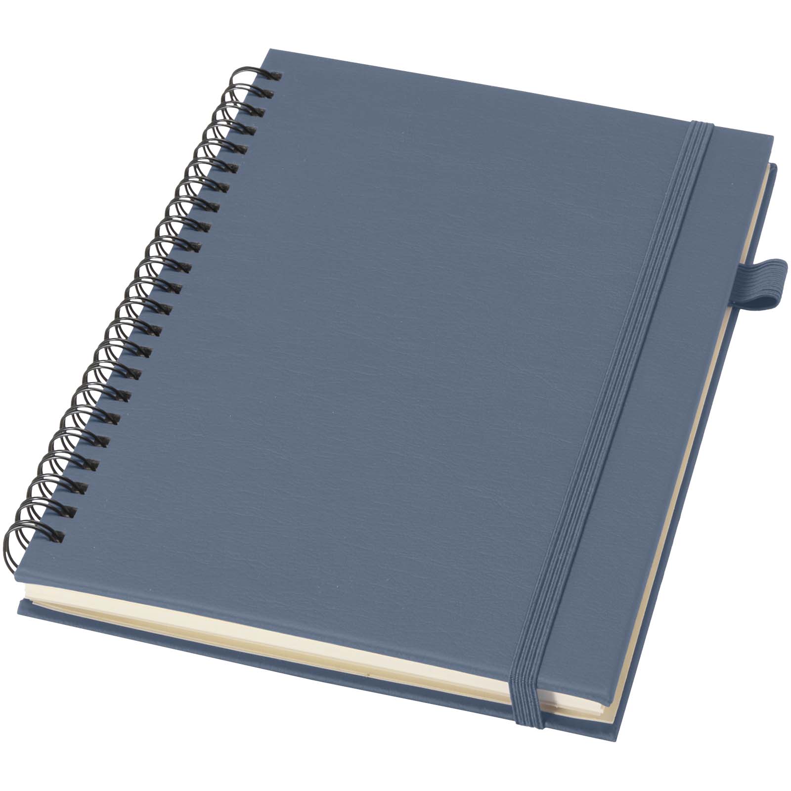 Cahier à spirales Liss A5 à couverture rigide en plastique recyclé