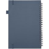 Vue 3 de Cahier à spirales Liss A5 à couverture rigide en plastique recyclé