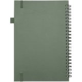 Vue 3 de Cahier à spirales Liss A5 à couverture rigide en plastique recyclé