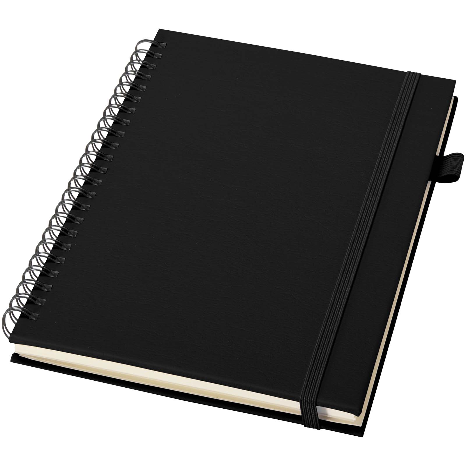 Cahier à spirales Liss A5 à couverture rigide en plastique recyclé