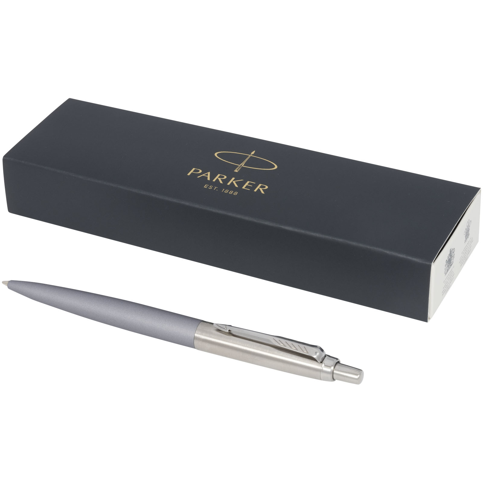 Stylo bille mat Jotter XL Parker avec finitions chrome (encre bleue)