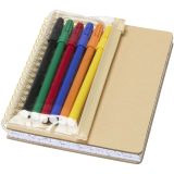 Vue 1 de Cahier à couverture rigide Squiggle B6 et lot de marqueurs