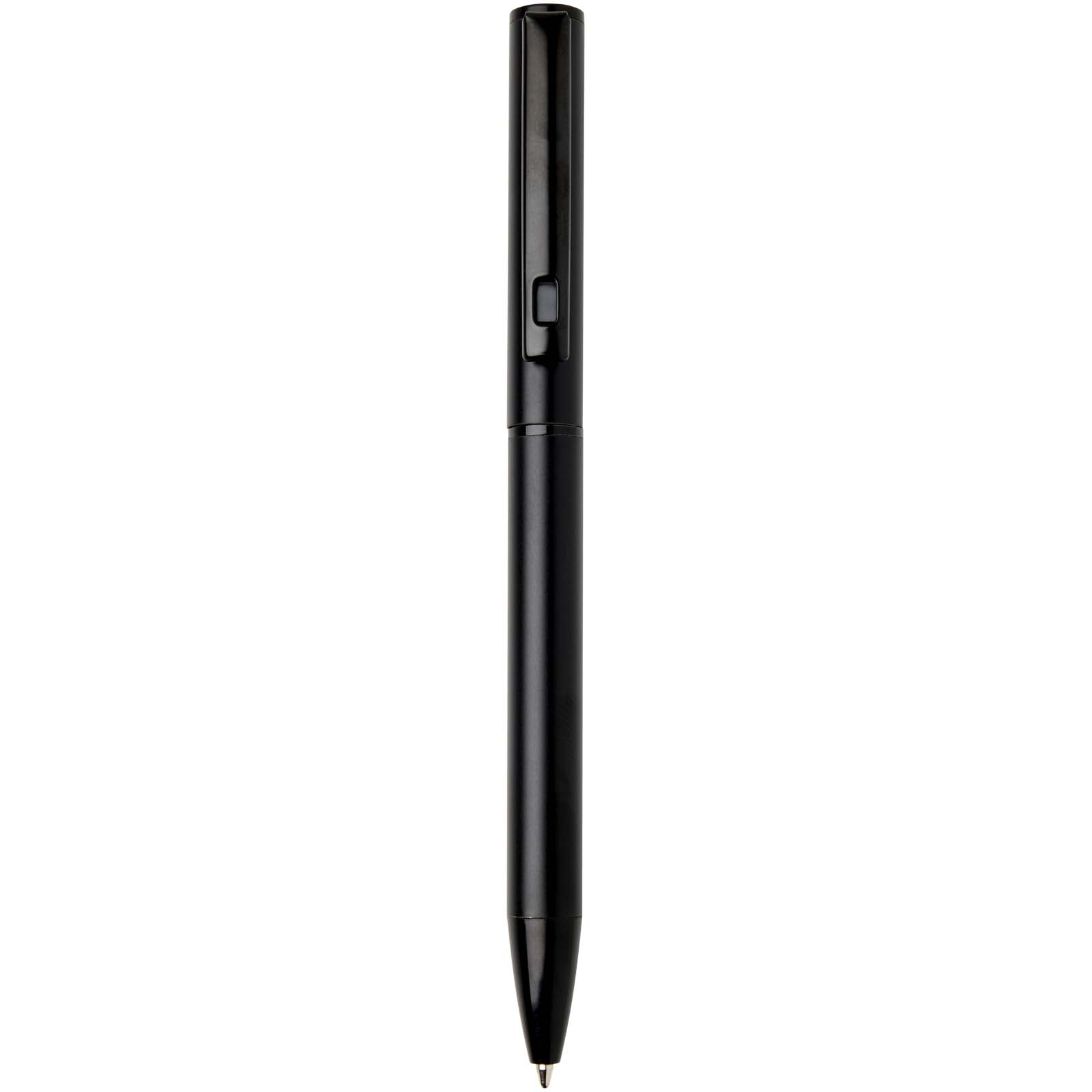Stylo à bille à ressort en aluminium recyclé Verton avec capuchon (encre bleue)
