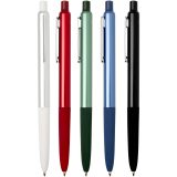 Vue 4 de Stylo à bille Soffit en aluminium recyclé, à mécanisme à clic et anodisé (encre bleue)