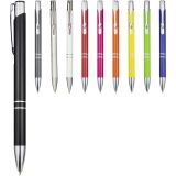 Vue 5 de Stylo bille rétractable en aluminium Moneta (encre noire)